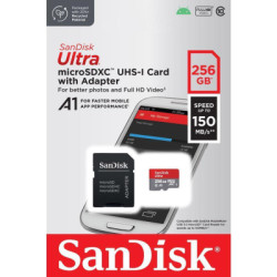 Карта пам'яті SanDisk 256GB microSDXC class 10 UHS-I Ultra (SDSQUAC-256G-GN6MA)