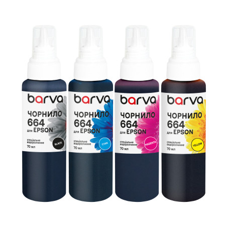 Чорнило Barva Epson 664 4x70 мл, special, BK/C/M/Y (E664-070-MP)
