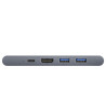 Концентратор Baseus USB-C Thunderbolt 7-in-1 2xUSB 3.0 + 1xUSB-C PD + HDMI 4K60Hz + SD/TF + 1xRJ45 1000Mbps gray (CAHUB-L0G)