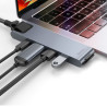 Концентратор Baseus USB-C Thunderbolt 7-in-1 2xUSB 3.0 + 1xUSB-C PD + HDMI 4K60Hz + SD/TF + 1xRJ45 1000Mbps gray (CAHUB-L0G)