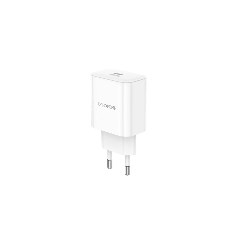 Зарядний пристрій BOROFONE 1xUSB-C PD20W BA81A white (6941991108181)