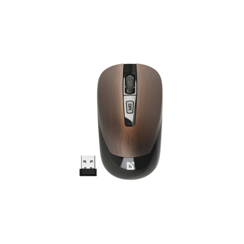 Мишка Defender Wave MM-995 Silent Wireless Bronze (52992)