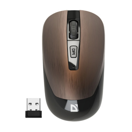 Мишка Defender Wave MM-995 Silent Wireless Bronze (52992)