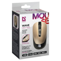 Мишка Defender Wave MM-995 Silent Wireless Bronze (52992)