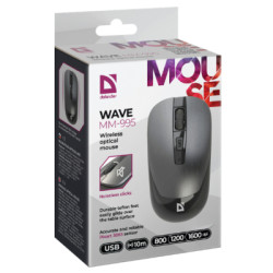 Мишка Defender Wave MM-995 Silent Wireless Grey (52993)