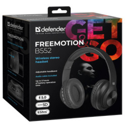 Навушники Defender FreeMotion B552 Bluetooth Black (63552)