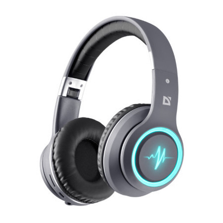 Навушники Defender FreeMotion B571 Bluetooth LED Gray (63571)