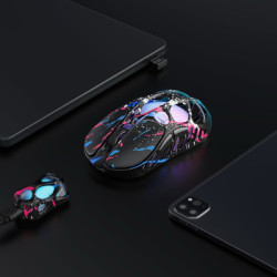 Мишка GravaStar Mercury X Pro 8K RGB Wireless/Bluetooth/USB Neon Graffiti (GS_X_PRO_CG_BLK)