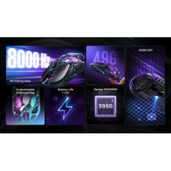Мишка GravaStar Mercury X Pro 8K RGB Wireless/Bluetooth/USB Neon Graffiti (GS_X_PRO_CG_BLK)