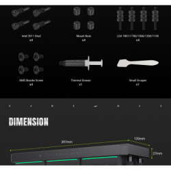 Кулер до процесора Gamemax HAILSTORM 360 BK