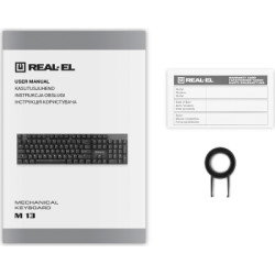 Клавіатура REAL-EL M 13 USB Grey (EL123100045)
