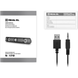Акустична система REAL-EL S-170 6Вт Black (EL121100013)