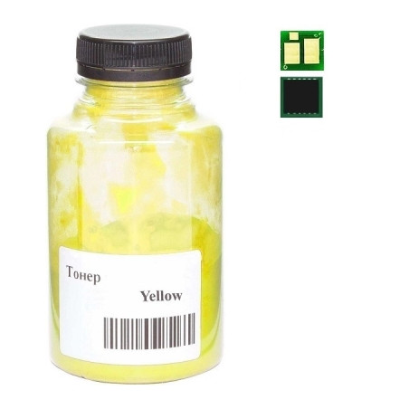 Тонер HP CLJ Pro M454dn/479dw, HP 415A chip 60г Yellow АНК (50000266)