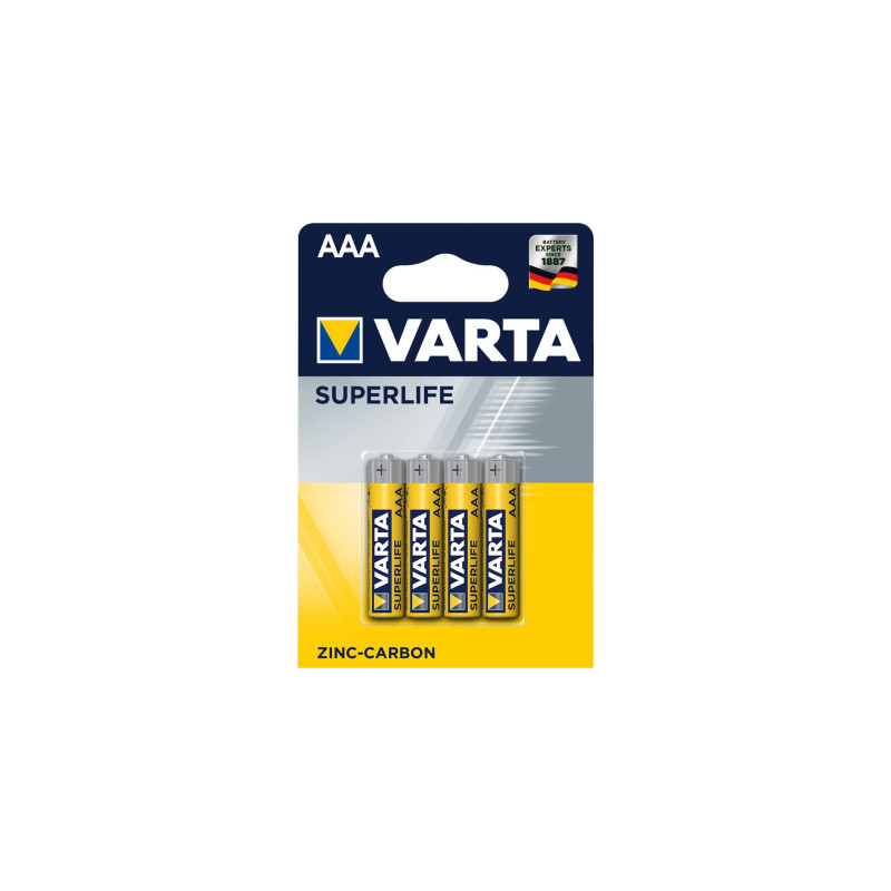 Батарейка Varta SUPERLIFE Zinc-Carbon R03 * 4 (02003101414)