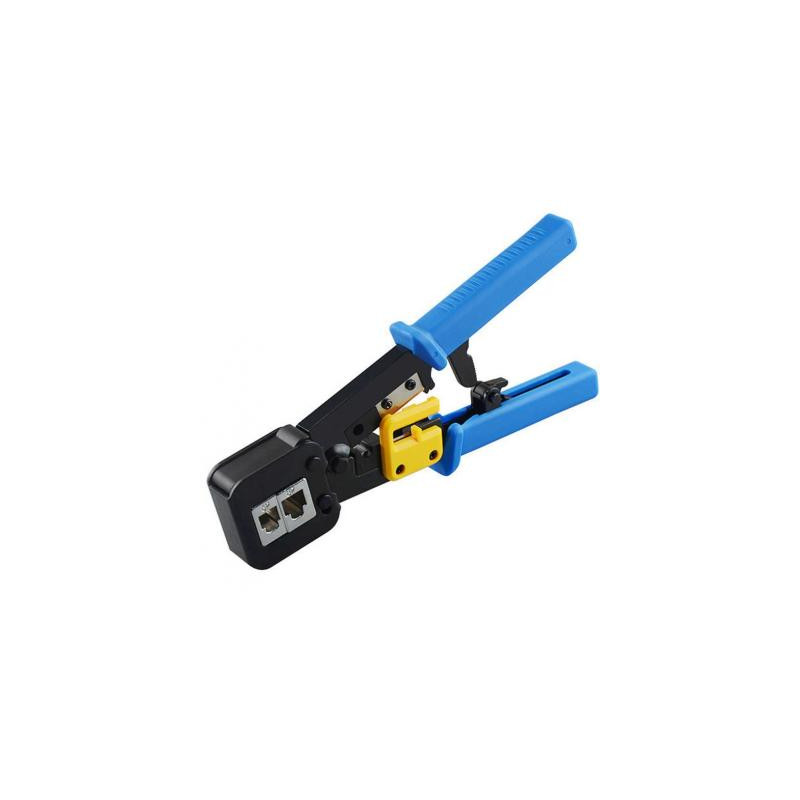 Інструмент Merlion RJ-45 (8P8C), RJ-12/11 (6P6C), 4P/6P/8P, з храповиком (EZ-RJ45)