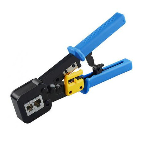 Інструмент Merlion RJ-45 (8P8C), RJ-12/11 (6P6C), 4P/6P/8P, з храповиком (EZ-RJ45)
