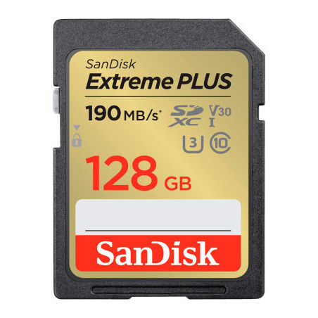 Карта пам'яті SanDisk 128GB SDXC class 10 UHS-I U3 4K Extreme Plus (SDSDXWA-128G-GNCIN)
