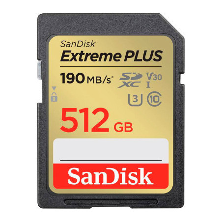 Карта пам'яті SanDisk 512GB SDXC class 10 UHS-I Extreme Plus (SDSDXWV-512G-GNCIN)