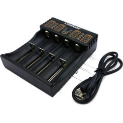 Зарядний пристрій для акумуляторів Liitokala 4 Slots, LCD дисплей, Li-ion/Ni-MH/Ni-Cd/AA/ААA/AAAA/С (lii-402)