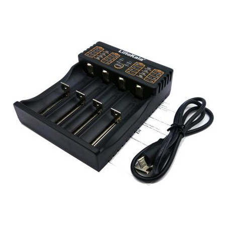 Зарядний пристрій для акумуляторів Liitokala 4 Slots, LCD дисплей, Li-ion/Ni-MH/Ni-Cd/AA/ААA/AAAA/С (lii-402)