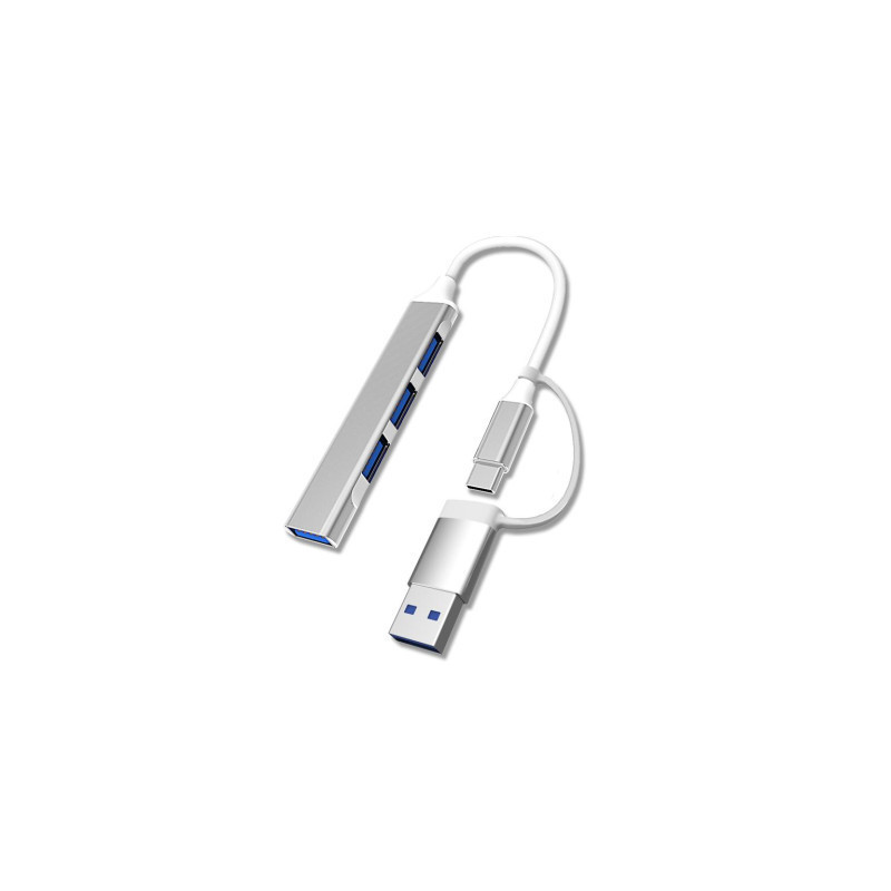 Концентратор Dynamode USB Type-C/Type-A to 1хUSB3.0, 3xUSB 2.0 metal (DM-UH-311AC)