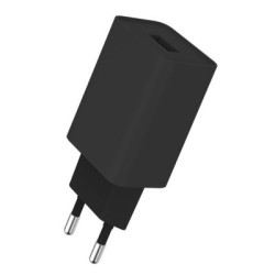 Зарядний пристрій ColorWay 1USB AUTO ID 2A (10W) black + cable Lightning (CW-CHS012CL-BK)