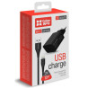 Зарядний пристрій ColorWay 1USB AUTO ID 2A (10W) black + cable Lightning (CW-CHS012CL-BK)