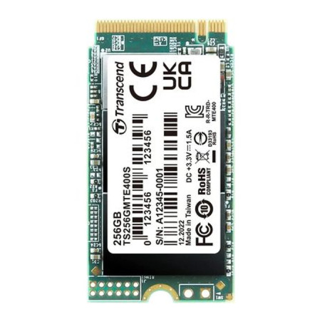 Накопичувач SSD M.2 2242 256GB Transcend (TS256GMTE400S)