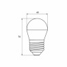 Лампочка Eurolamp LED G45 5W 530 Lm E27 4000K deco 2шт (MLP-LED-G45-05274(Amber))