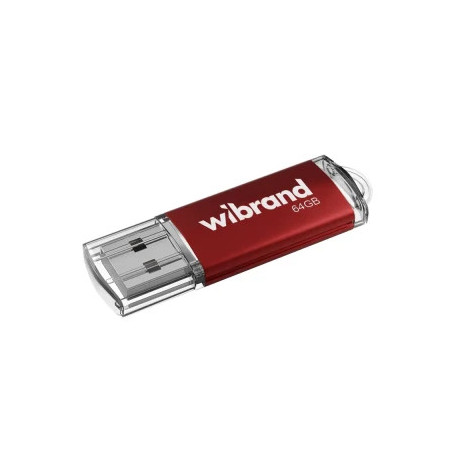 USB флеш накопичувач Wibrand 64GB Cougar Red USB 2.0 (WI2.0/CU64P1R)