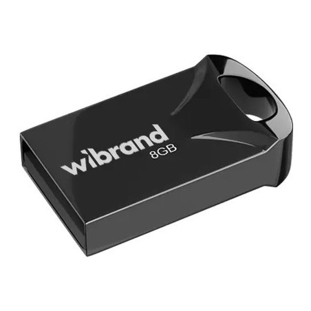 USB флеш накопичувач Wibrand 8GB Hawk Black USB 2.0 (WI2.0/HA8M1B)