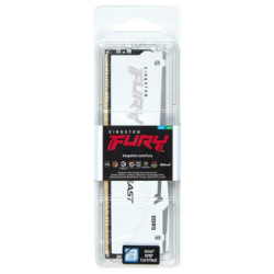 Модуль пам'яті для комп'ютера DDR5 16GB 6000 MHz Beast White RGB Kingston Fury (ex.HyperX) (KF560C30BWEA-16)