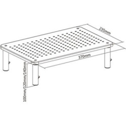 Підставка до монітора Gembird прямокутний, метал (MS-TABLE-01)