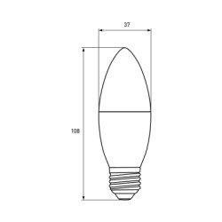 Лампочка Eurolamp LED Лампа EUROLAMP ECO серия "P" CL 10W 900 lm E14 3000K (LED-CL-10143(P))