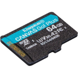 Карта пам'яті Kingston 64GB microSDXC сlass 10 UHS-I U3 V30 A2 Canvas Go Plus G4 (SDCG4/64GBSP)