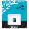 Карта пам'яті Kingston 64GB microSDXC сlass 10 UHS-I U3 V30 A2 Canvas Go Plus G4 (SDCG4/64GBSP)