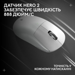Мишка Logitech G Pro X Superlight 2 Lightspeed Wireless White (910-006638)