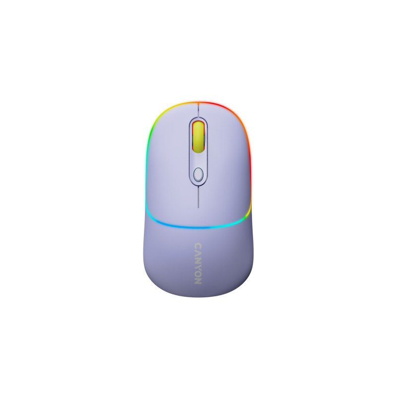 Мишка Canyon MW-22 Dual Band RGB Wireless Mountain Lavender (CNS-CMSW22ML)