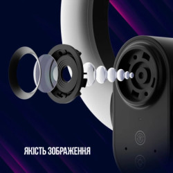 Веб-камера Lorgar Circulus 910 Streaming 5MP 1944 Auto Focus Stereo (LRG-SC910)