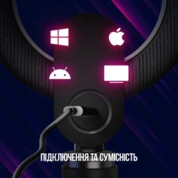 Веб-камера Lorgar Circulus 910 Streaming 5MP 1944 Auto Focus Stereo (LRG-SC910)