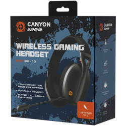 Навушники Canyon GH-13 Ego Wireless Gaming 7.1 Black (CND-SGHS13B)
