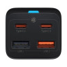 Зарядний пристрій Baseus 2xUSB-C 65W + 2xUSB GaN + cable USB-C to USB-C 100W 1.0m black (CCGP040101)