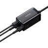 Зарядний пристрій Baseus 2xUSB-C 65W + 2xUSB GaN + cable USB-C to USB-C 100W 1.0m black (CCGP040101)