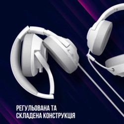 Навушники Lorgar Noah 101 Gaming 3.5 мм White (LRG-GHS101W)