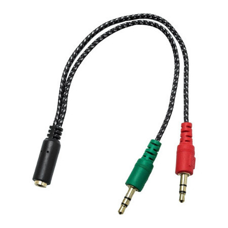 Перехідник XoKo AC-007 2x3.5-мм jack(F) - 3.5-мм 4pin jack(M) (XOKO AC-007)