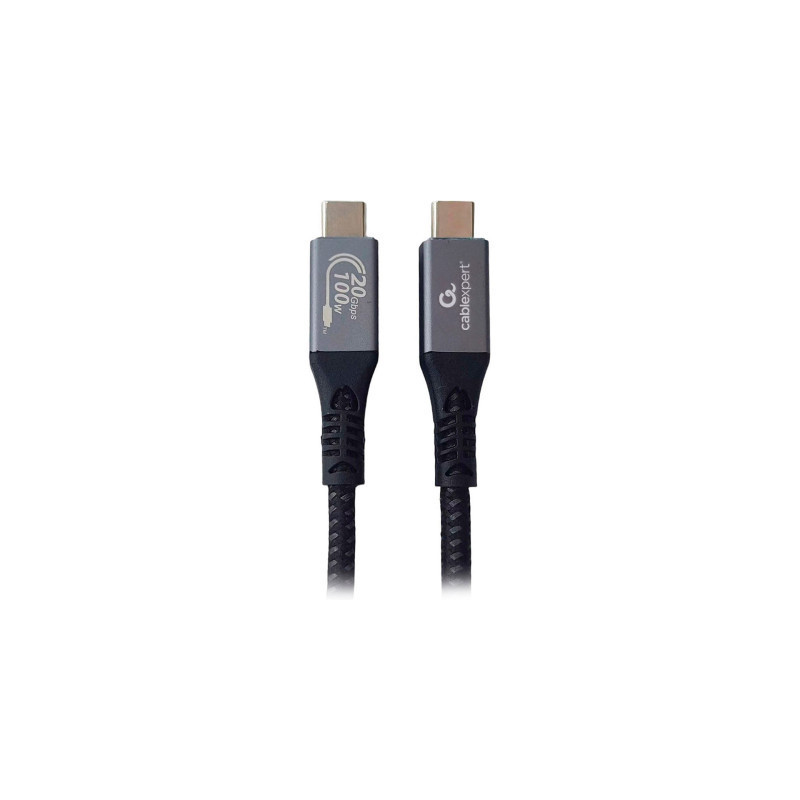 Дата кабель USB-C to USB-C 0.5m USB3.2 Gen2*2 20Gbps/100W(20V5A)/4K60Hz Cablexpert (CCBP-USB3-CMCM100-0.5M)