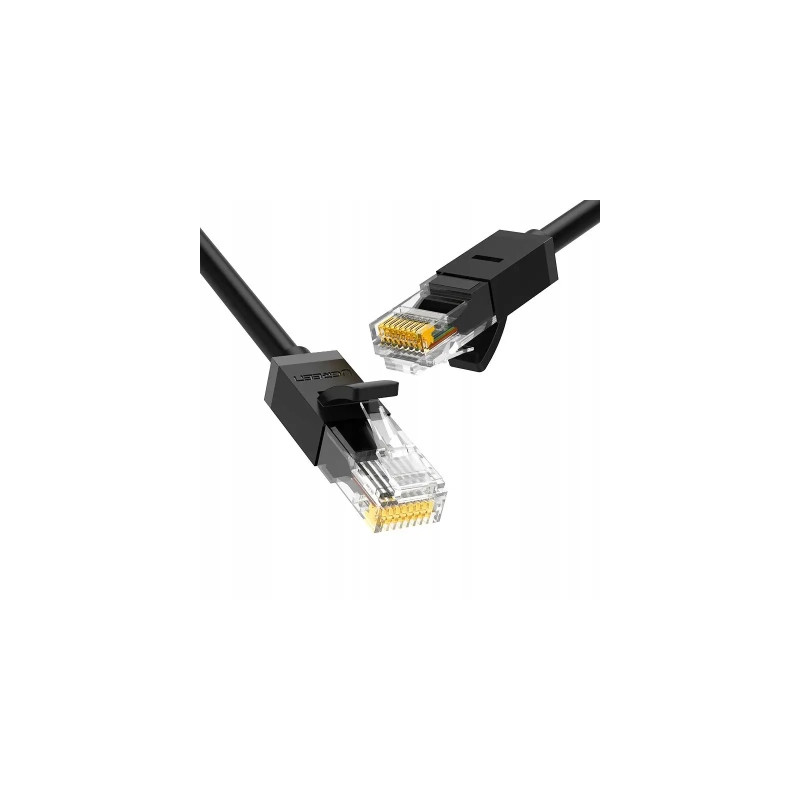 Патч-корд 1м, U/UTP Cat 6 CCA Lan Cable NW102 Black Ugreen (20159)