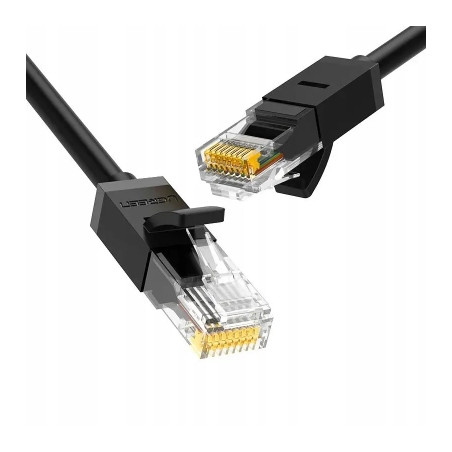Патч-корд 1м, U/UTP Cat 6 CCA Lan Cable NW102 Black Ugreen (20159)