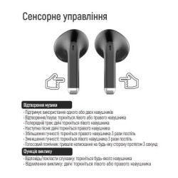 Навушники ColorWay Slim TWS-2 Earbuds Black (CW-TWS2BK)
