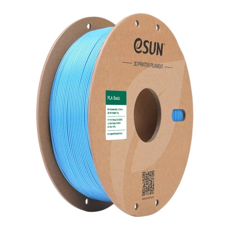 Пластик для 3D-принтера eSUN PLA BASIC 1,75mm LIGHT BLUE 1kg (PLA-BASIC175Q-U1P1)